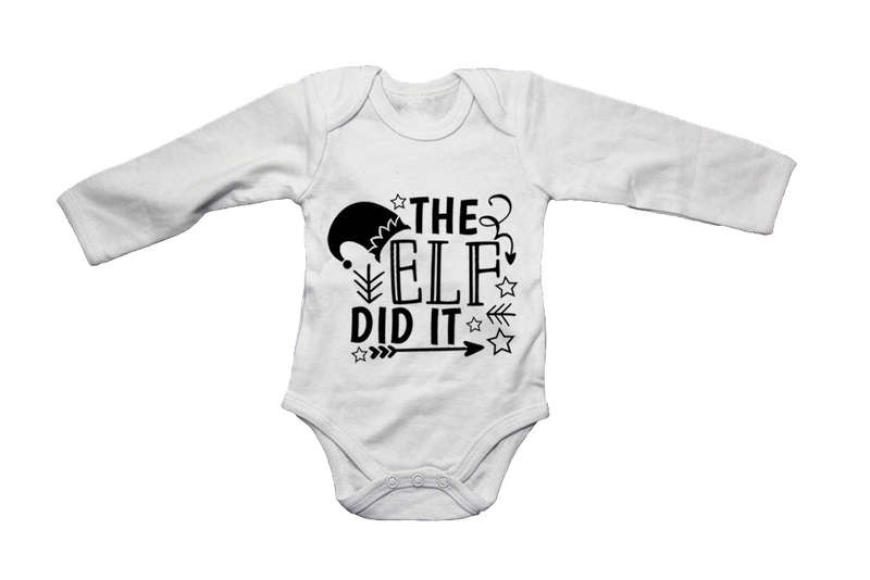 Elf Did It - Christmas - Baby Grow