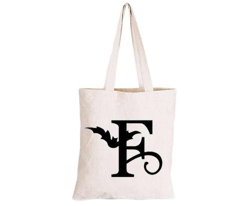 F - Halloween Bats - Eco-Cotton Trick or Treat Bag