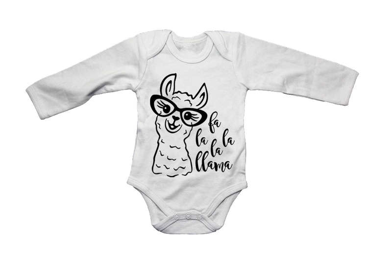 Fa La La Llama - Christmas - Baby Grow