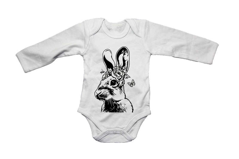 Floral Bunny - Easter - Baby Grow