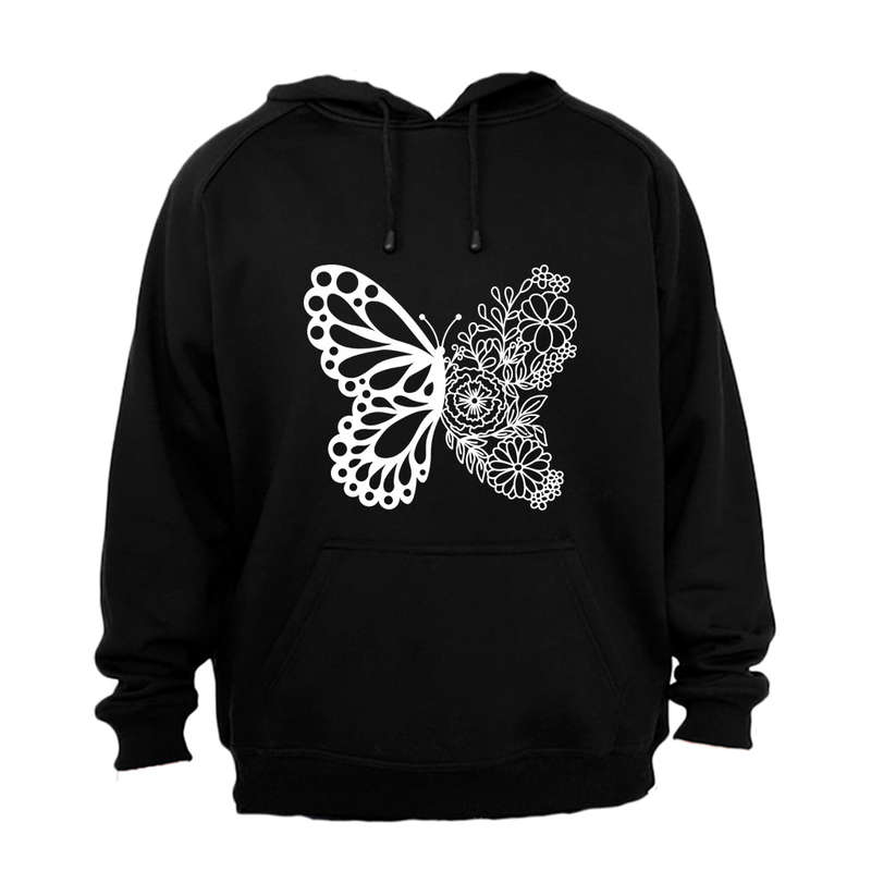 Floral Butterfly - Hoodie