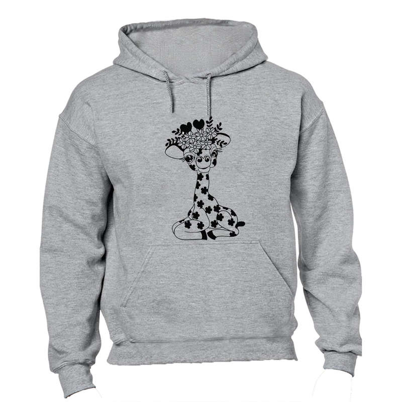 Floral Giraffe - Hoodie