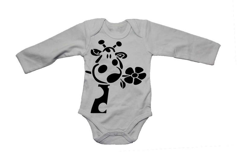 Flower Giraffe - Baby Grow