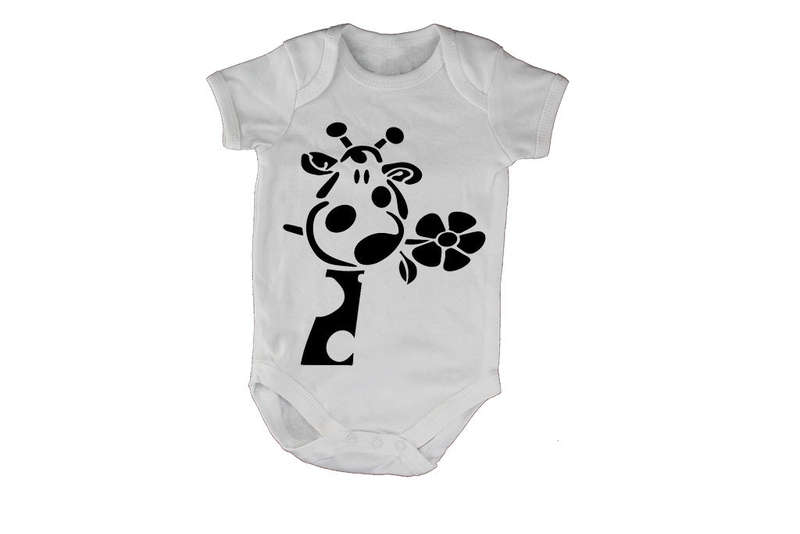 Flower Giraffe - Baby Grow