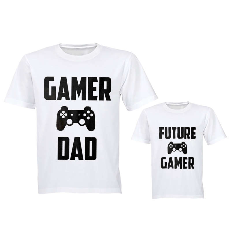 Gamer Dad & Future Gamer - Family Tees - Dad | Young Child