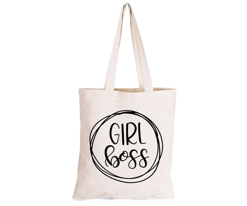 Girl Boss - Circular Design - Eco-Cotton Natural Fibre Bag