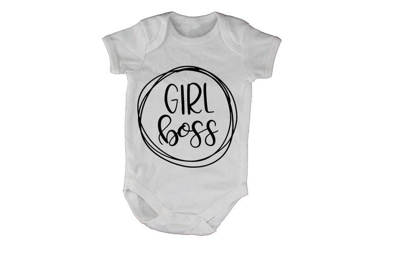 Girl Boss - Circular Design - Baby Grow