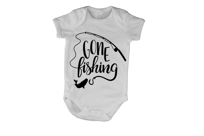 Gone Fishing - Baby Grow