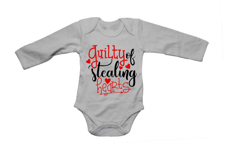 Guilty of Stealing Hearts - Valentine - Baby Grow
