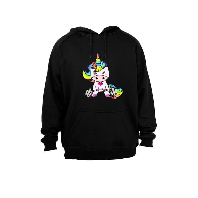 Gym Unicorn - Hoodie - S / Grey