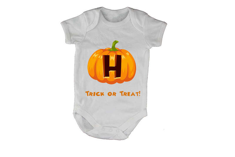 H - Halloween Pumpkin - Baby Grow