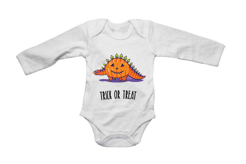 Halloween Pumpkin Dinosaur - Baby Grow