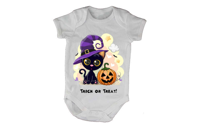 Halloween Kitten - Baby Grow