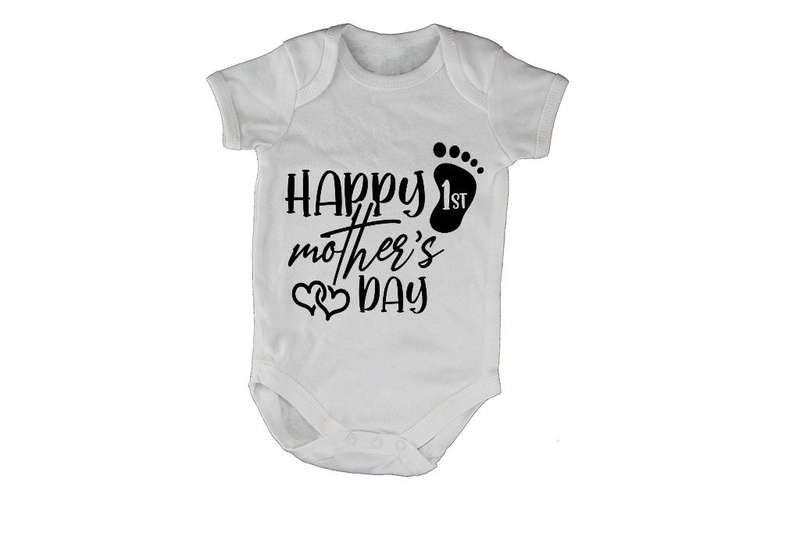 Happy 1st Mothers Day - Little Foot - Baby Grow