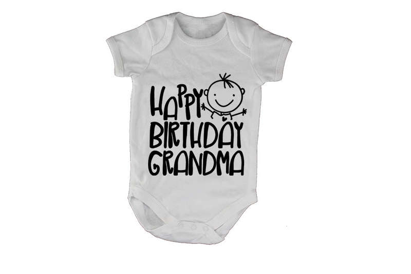 Happy Birthday Grandma - Baby Grow