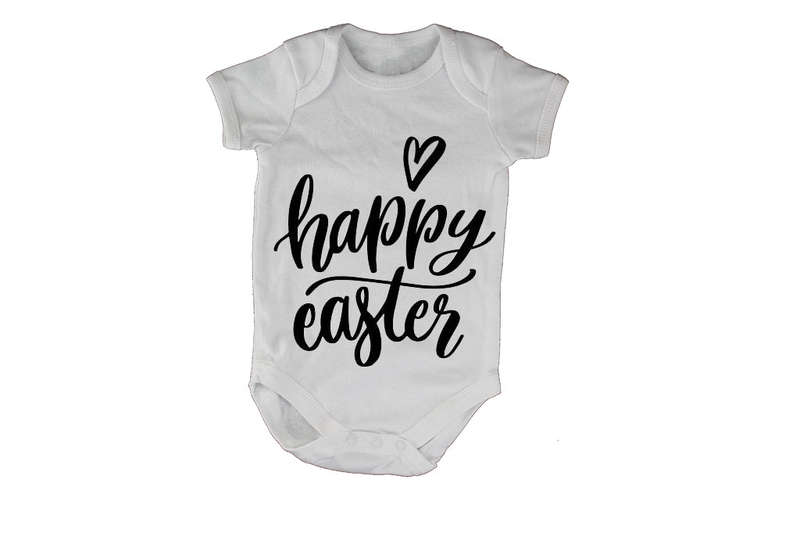 Happy Easter - Heart - Baby Grow