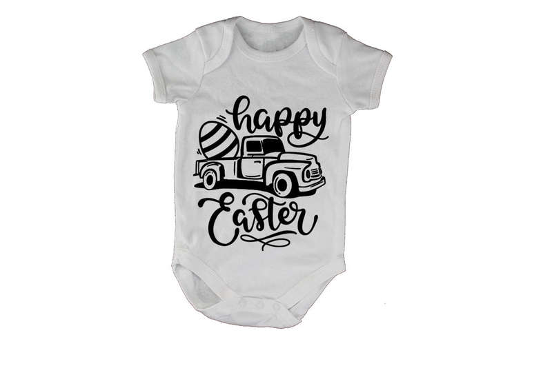 Happy Easter - Truck - Baby Grow