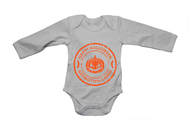 Happy Halloween - Orange Pumpkin - Baby Grow