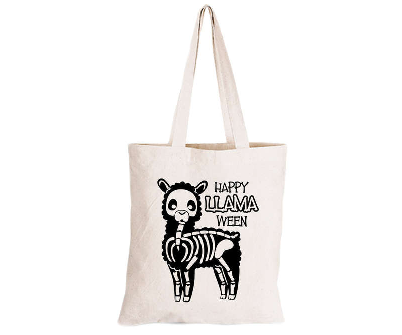 Happy Llama-ween - Halloween - Eco-Cotton Trick or Treat Bag