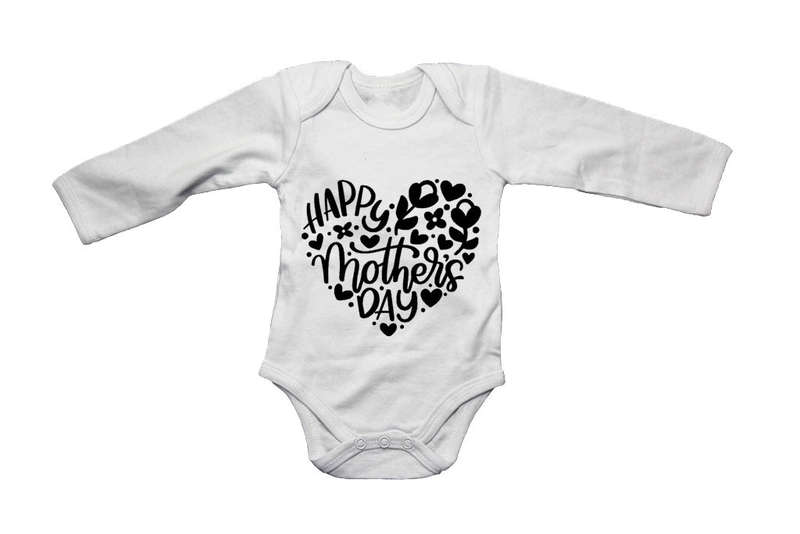 Happy Mother's Day - Heart- Baby Grow