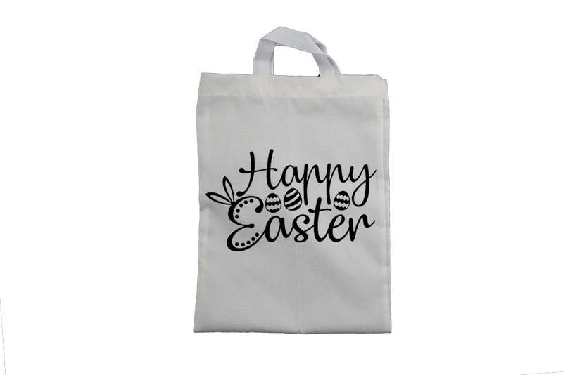 Happy Easter, Patterned Eggs - Easter Bag