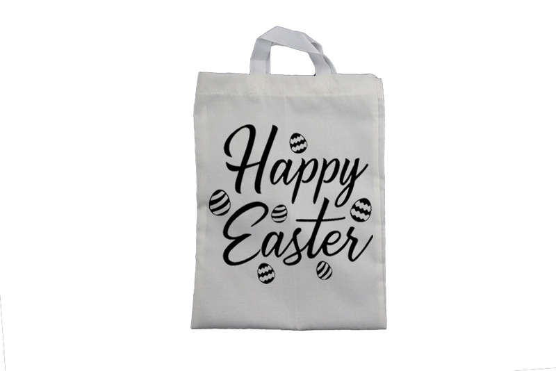 Happy Easter - Zig Zag Eggs - Easter Bag