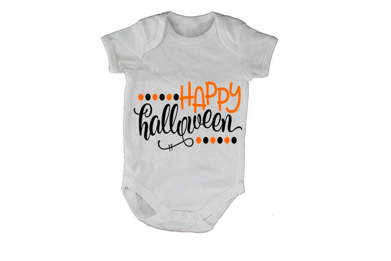 Happy Halloween - Dots - Baby Grow