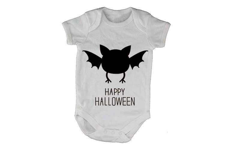 Happy Halloween - Cute Bat - Baby Grow