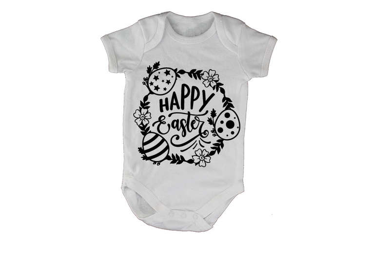 Happy Easter, Circular - Baby Grow