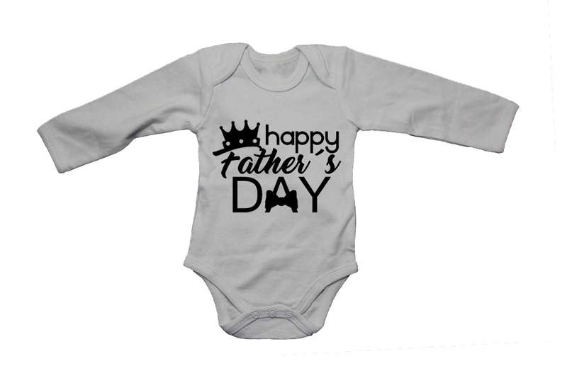 Happy Fathers Day - Crown - Baby Grow
