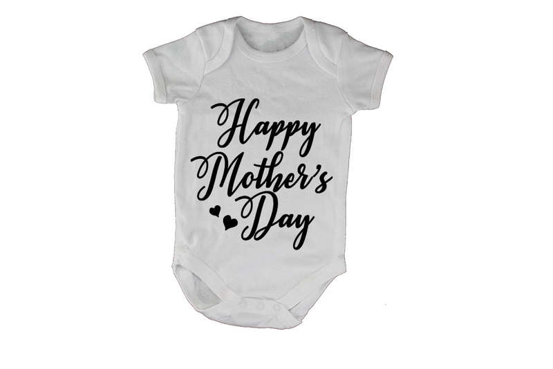 Happy Mother's Day - Cursive - Baby Grow