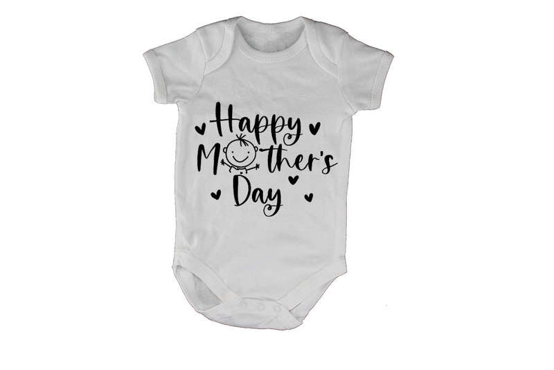 Happy Mothers Day - Hugs - Baby Grow