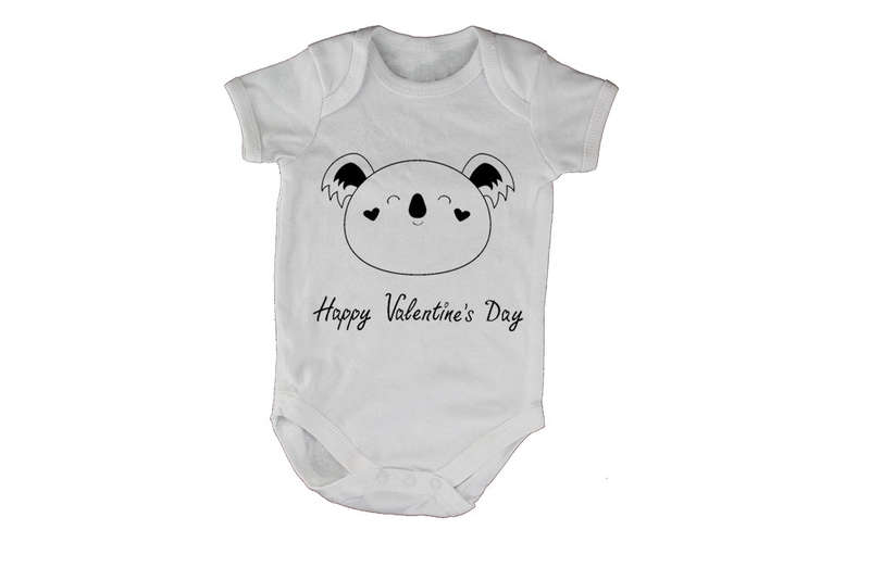 Happy Valentines Day - Koala - Baby Grow