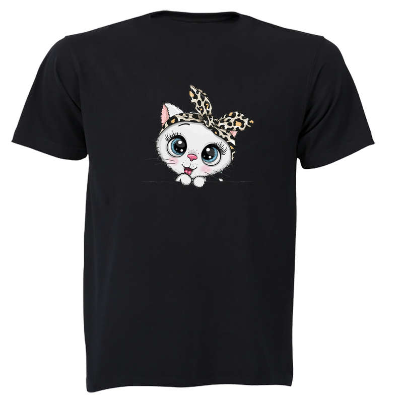 Headband Kitten - Kids T-Shirt