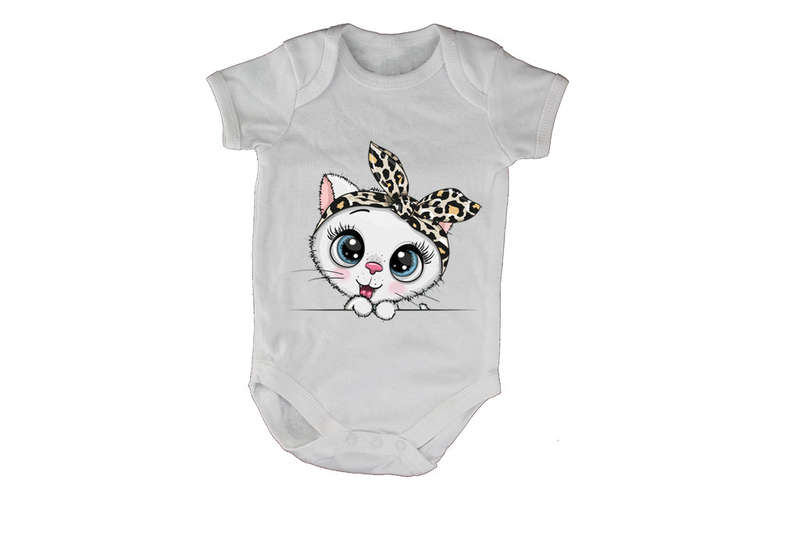 Headband Kitten - Baby Grow