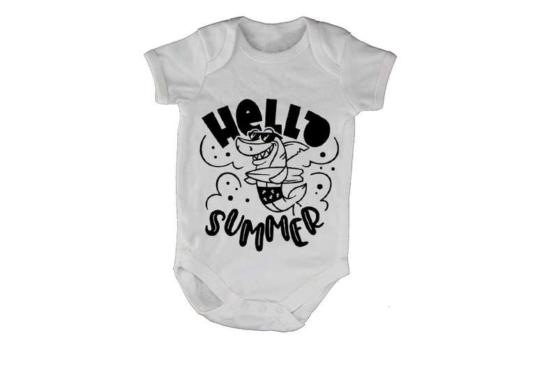 Hello Summer - Shark - Baby Grow