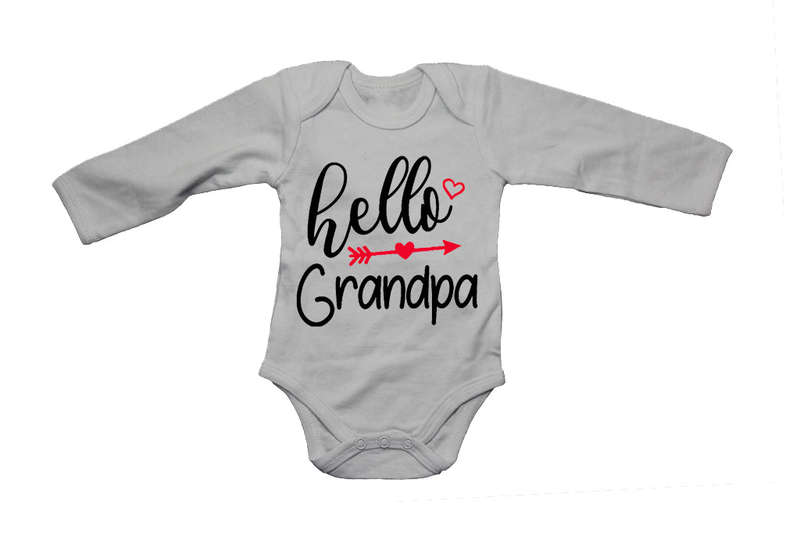Hello Grandpa - Baby Grow