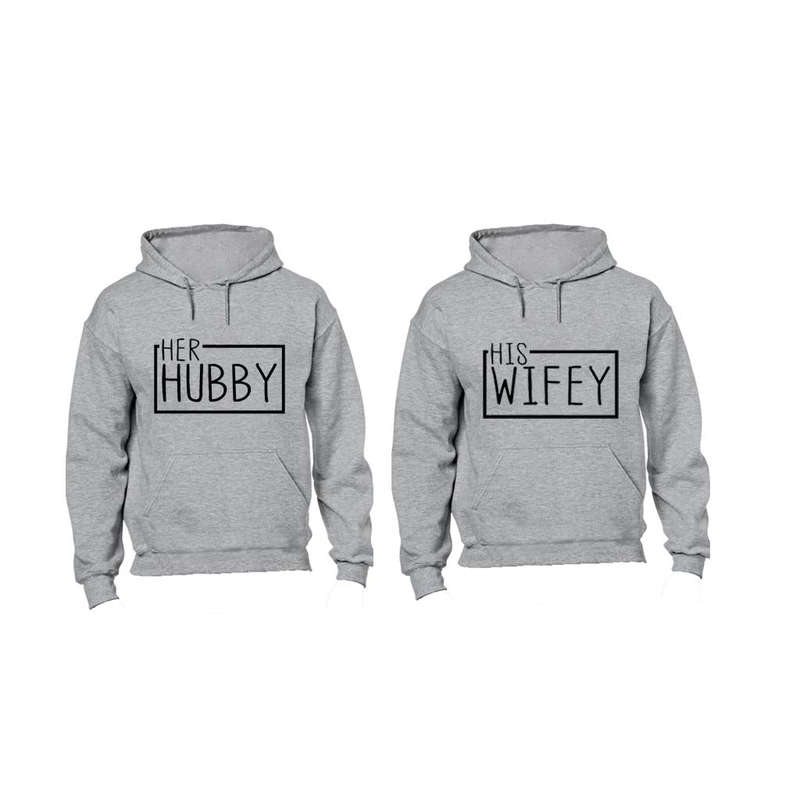 Her Hubby & His Wifey - Couples Hoodies (1 Set)