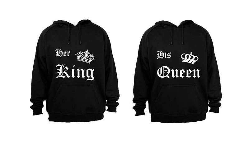 Her King & His Queen - Couples Hoodies (1 Set)
