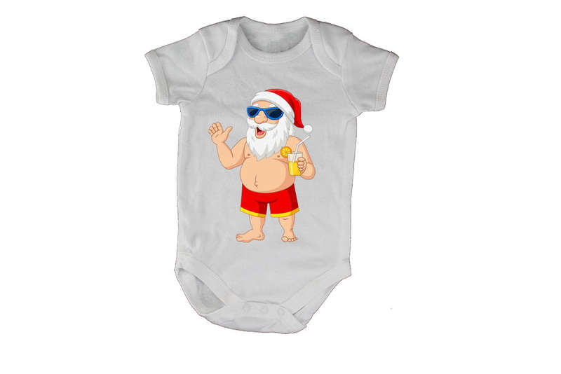 Holiday Santa - Christmas - Baby Grow