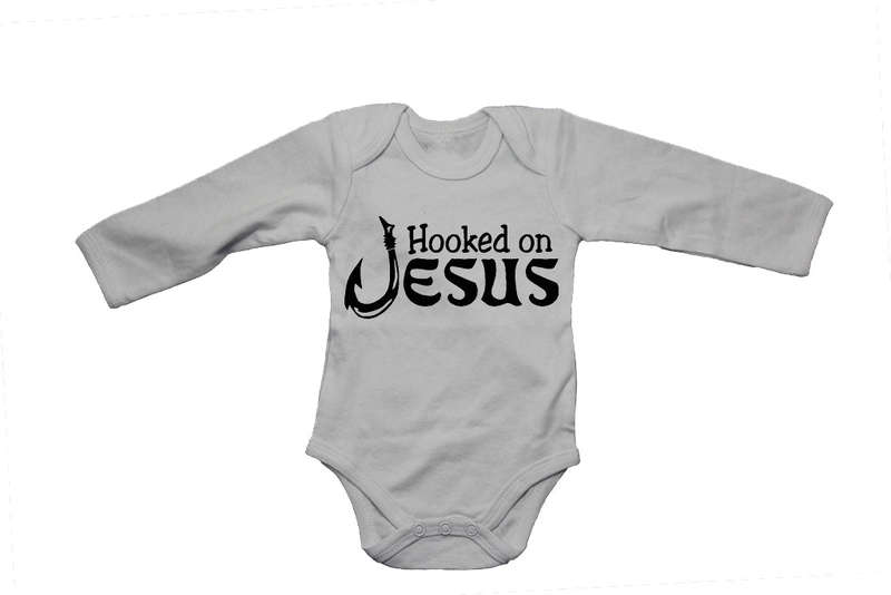 Hooked on Jesus - Baby Grow