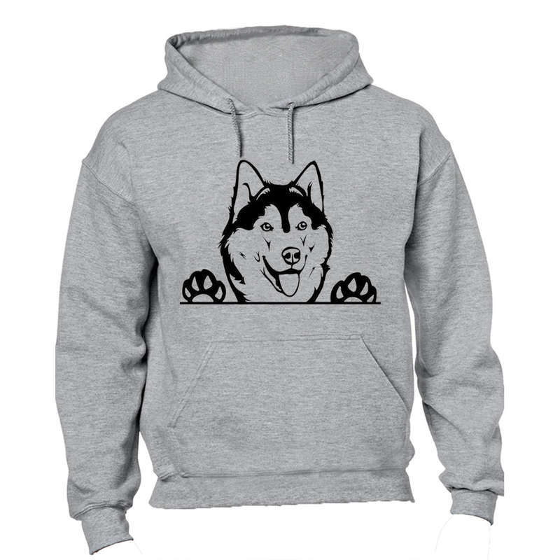 Husky Peeking - Hoodie