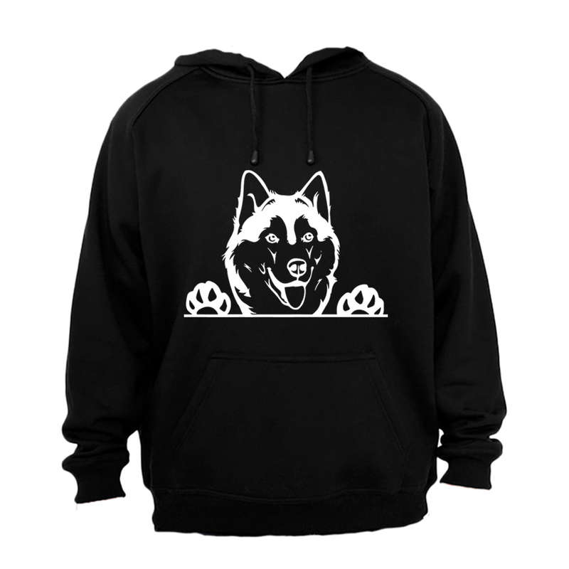 Husky Peeking - Hoodie
