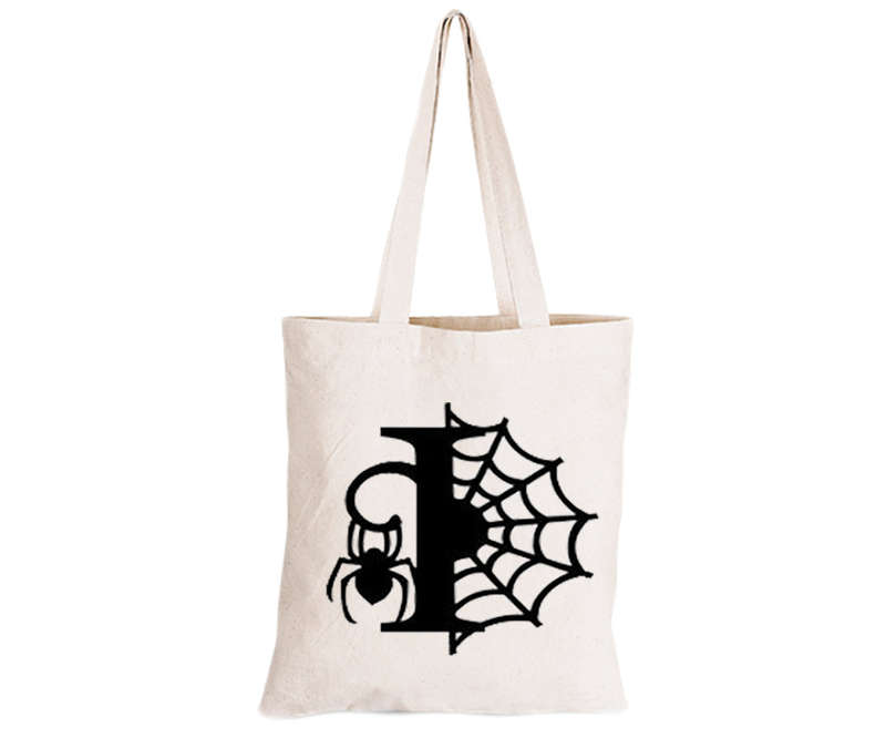 I - Halloween Spiderweb - Eco-Cotton Trick or Treat Bag