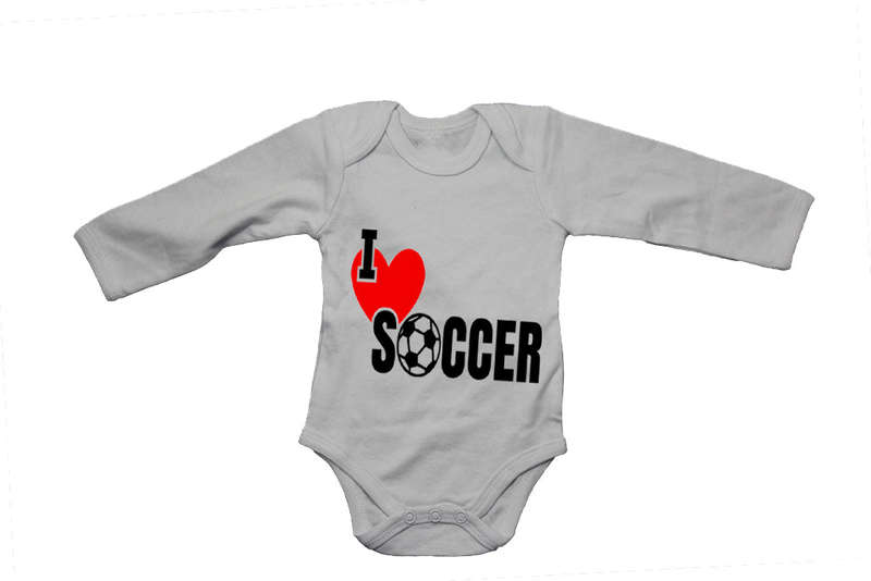 I Love Soccer - Baby Grow