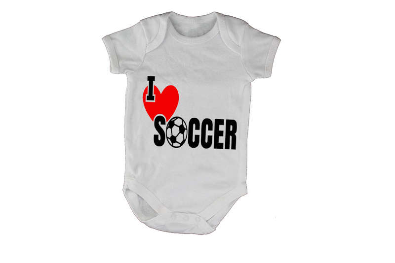 I Love Soccer - Baby Grow