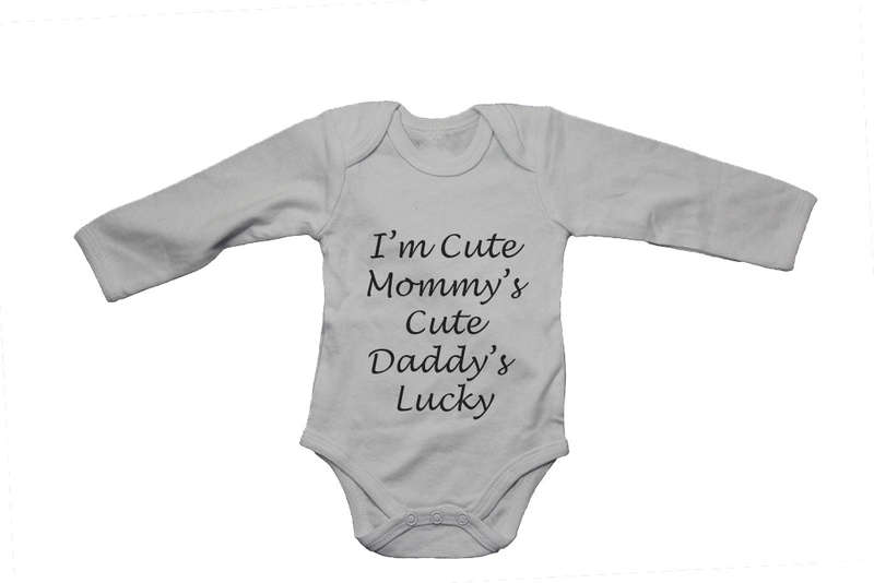 I'm Cute, Mommy's Cute, Daddy's Lucky! - Baby Grow