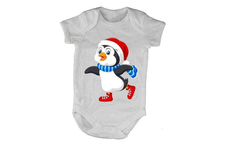 Ice Skating Penguin - Baby Grow