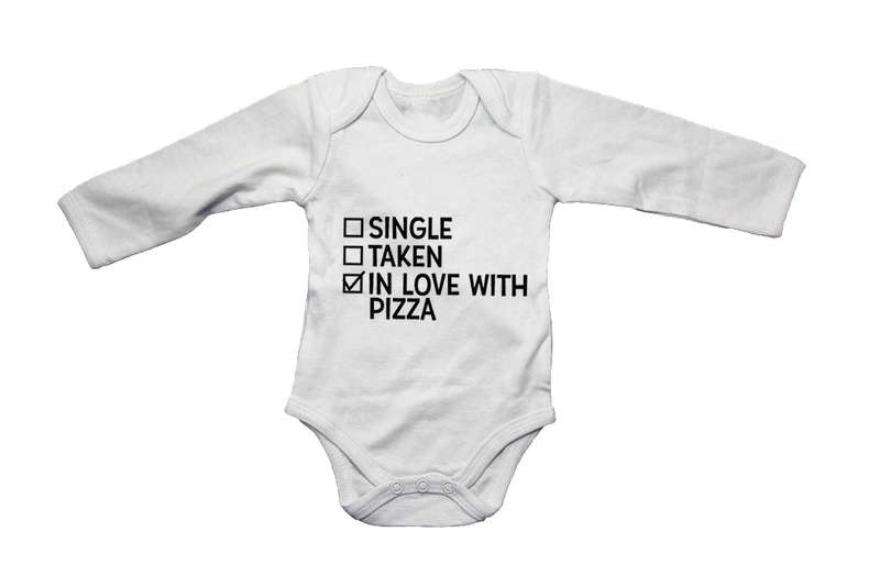 In Love With PIZZA - Valentine - Baby Grow