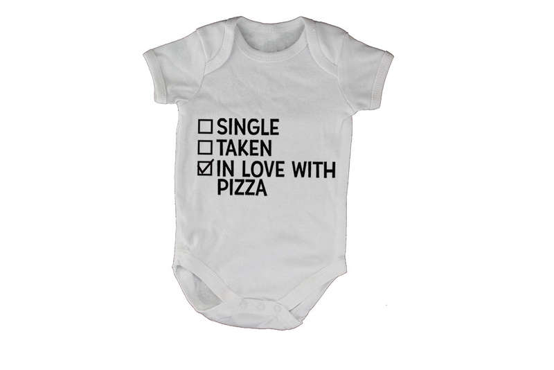 In Love With PIZZA - Valentine - Baby Grow